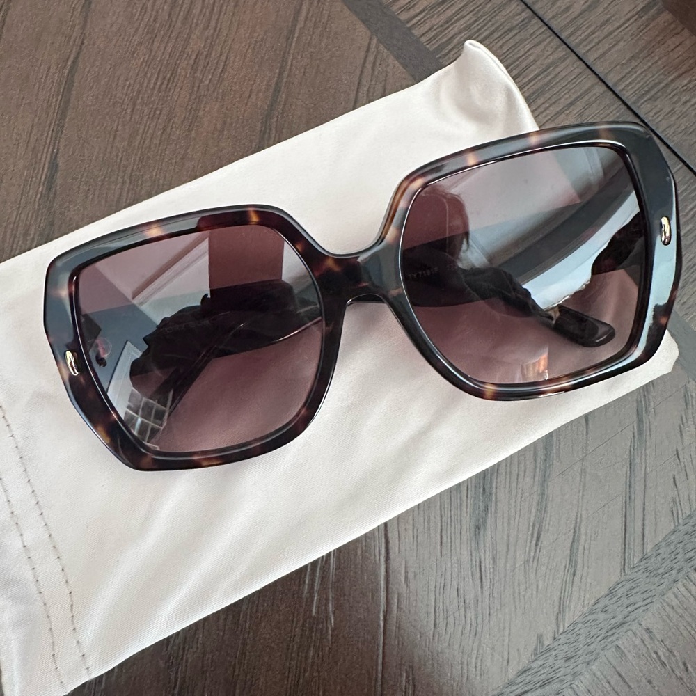 Tory Burch Oversized Tortoise Sunglasses